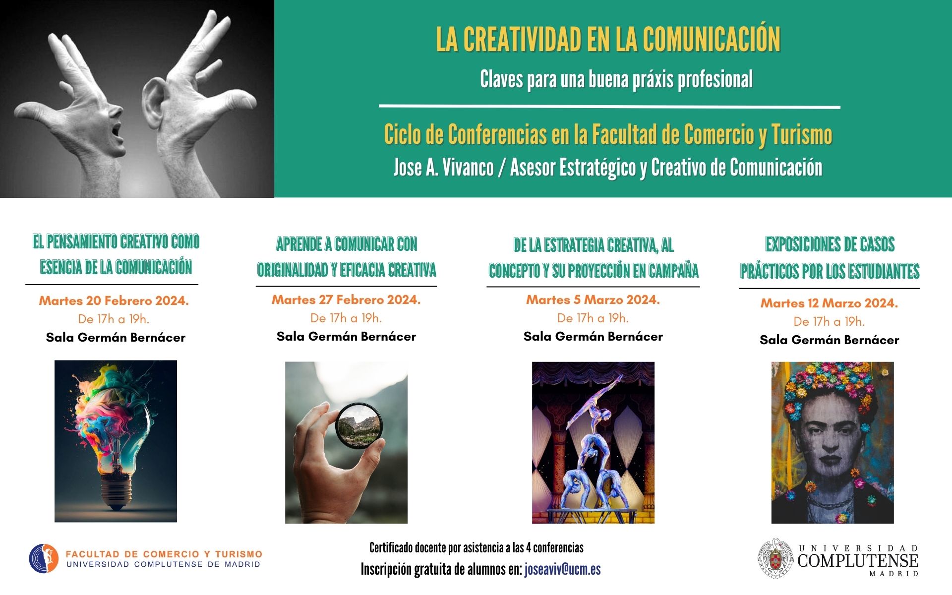 Ciclo de Conferencias: La creatividad en la comunicación